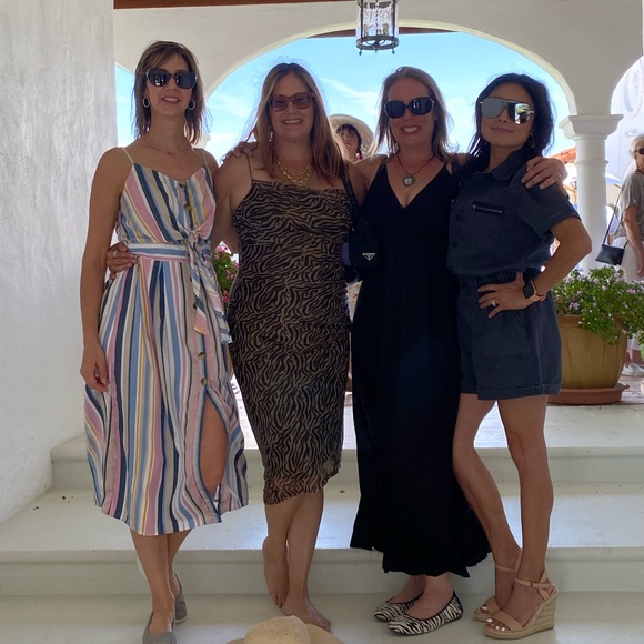 🔥Laundry, Shelli Segal, metallic zebra, ruched dress - Picture 13 of 13